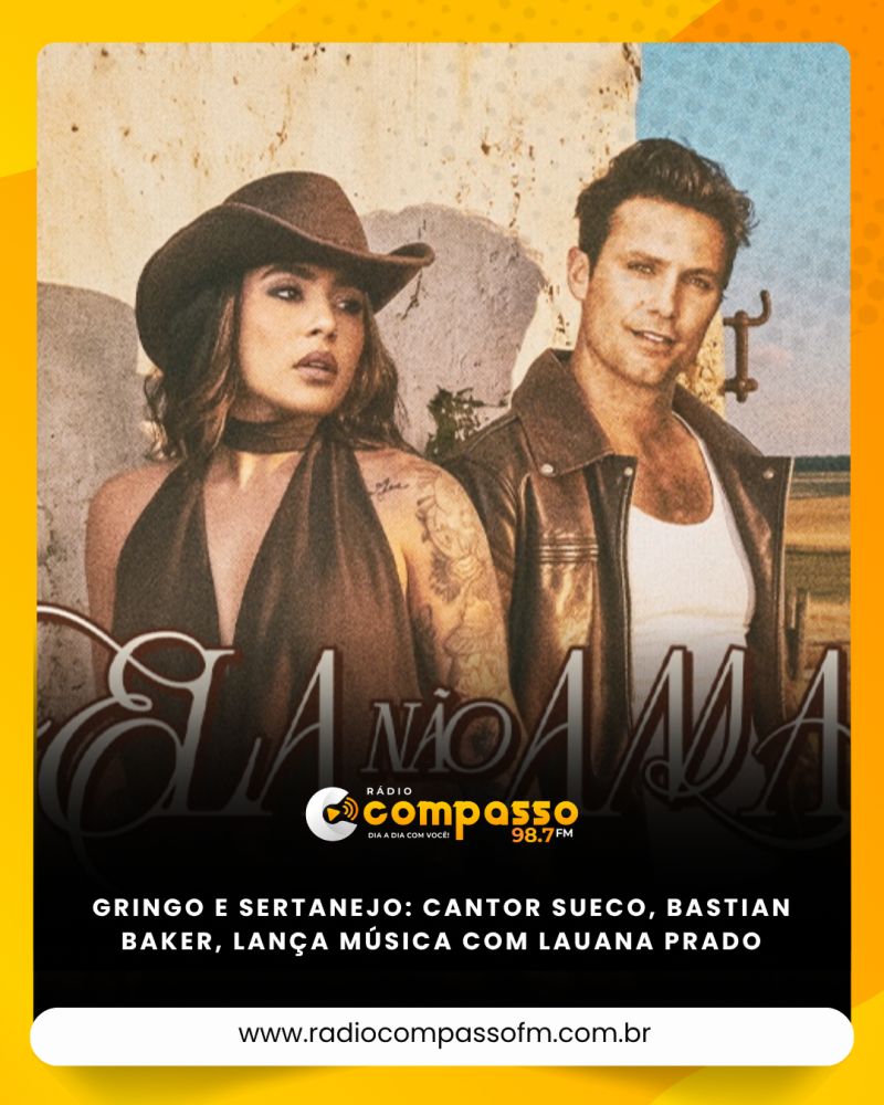Gringo e sertanejo: Cantor sueco, Bastian Baker, lança música com Lauana Prado