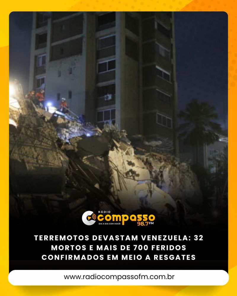 Terremotos devastam Venezuela: 32 mortos e mais de 700 feridos confirmados em meio a resgates
